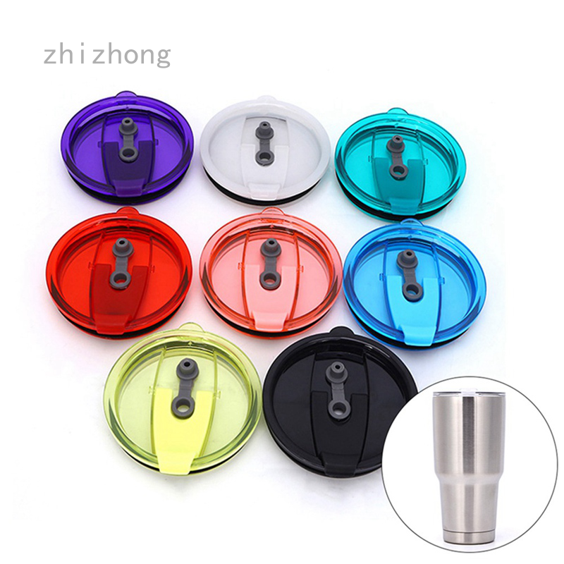 Nắp Đậy Chống Tràn Bằng Nhựa Trong Suốt Cho Cốc Ozark Trail RTIC YETI 7 Màu Tùy Chọn 30 Oz