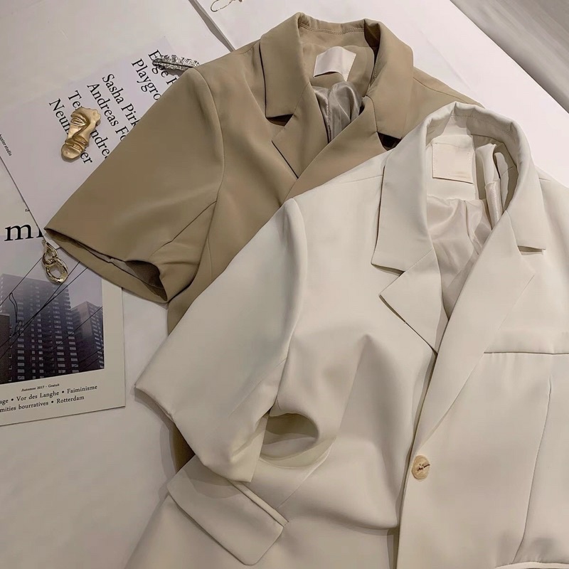 ÁO BLAZER NGẮN TAY