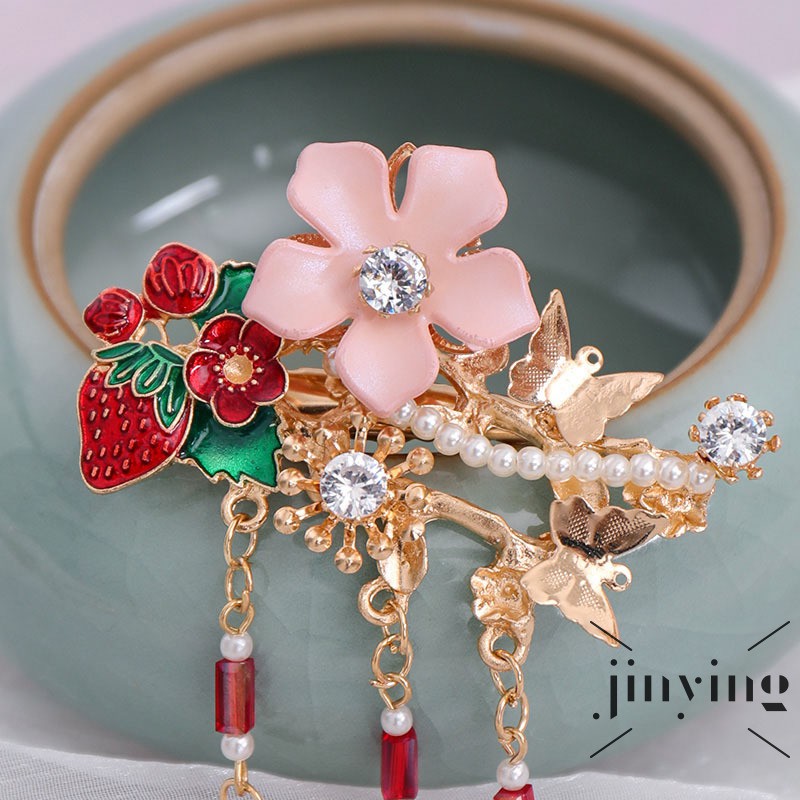 GETNOIVAS Trâm Cài Tóc Tua Rua Phong Cách Trung Hoa Cổ Điển