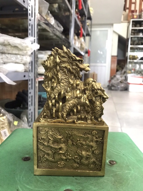 Ấn Rồng Vật Phẩm Phong Thuỷ Bằng Đồng