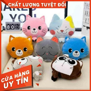 Bộ chăn gối văn phòng hình thú Fhome  Mới 2020