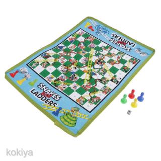 Lovoski Snake & Ladder Kids Children Portable Flying Chess Board Family Game