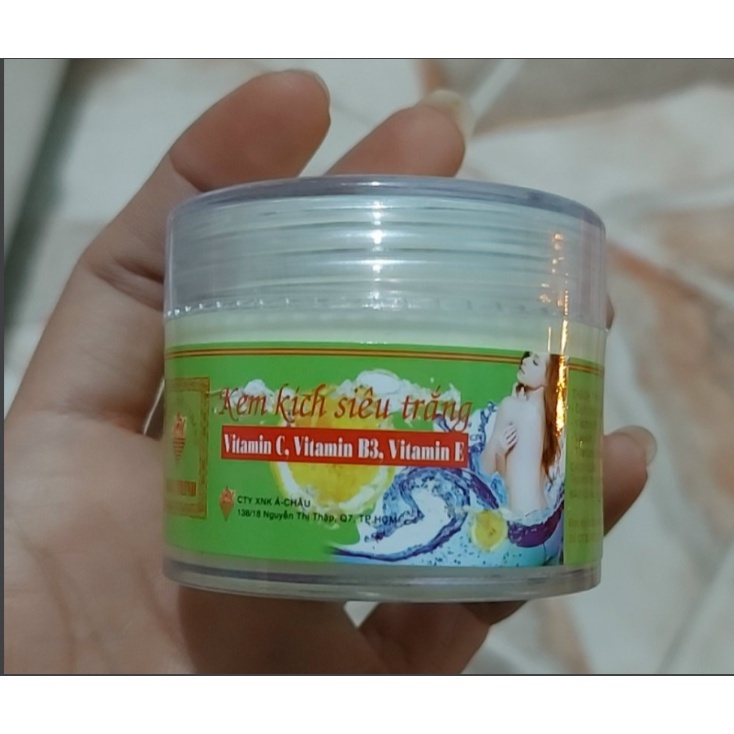 Kem kích siêu trắng da chống nắng Vitamin C, B3, E