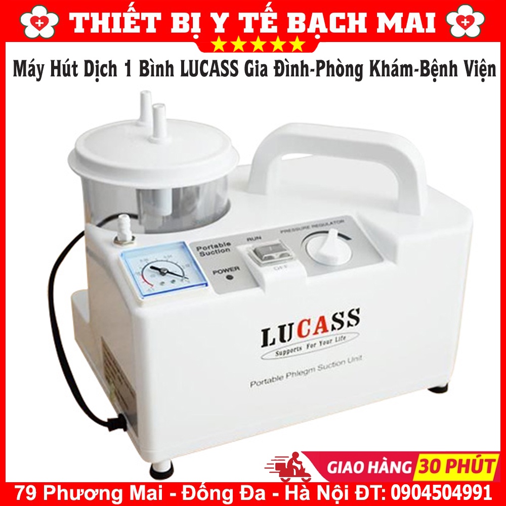 Máy Hút Dịch Đờm Mũi Họng 1 Bình LUCASS SS-6A