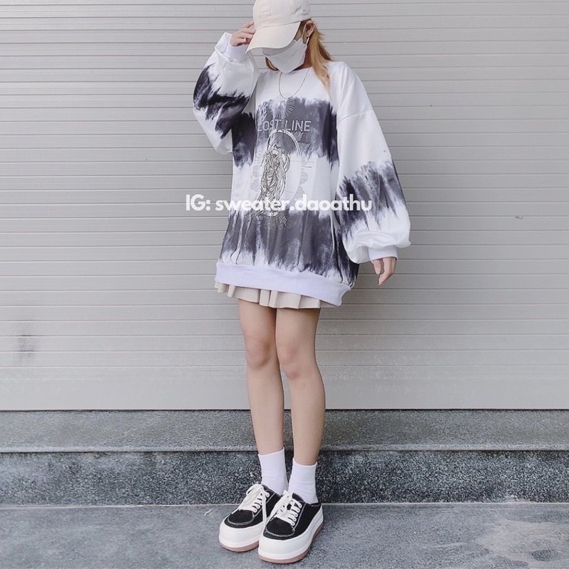 [HOTTREND THU ĐÔNG 2021] Áo Hoodie, Sweater  Loang Đen Trắng Nam Nữ Form Rộng Unisex Áo Chất Nỉ Dầy Cao Cấp Top Xu Hướng | BigBuy360 - bigbuy360.vn