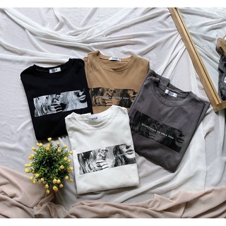 áo phông nữ in hình cổ điển basic