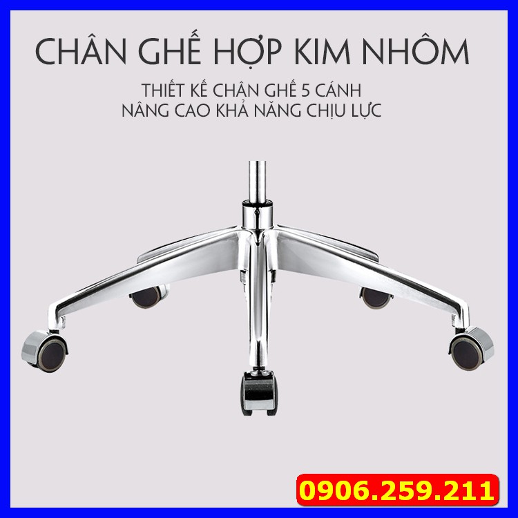 Ghế giám đốc - Ghế làm việc đệm cao su bọc da, mặt sau khung xương gỗ sang chảnh,cao cấp