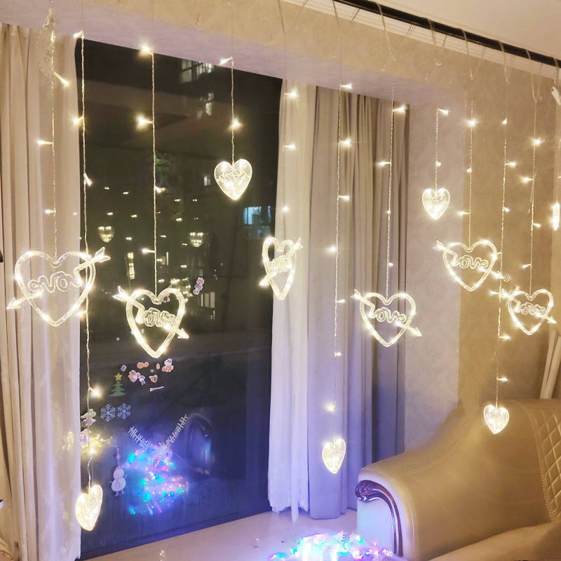 LED Love Lantern Đề xuất lãng mạn bất ngờ Tình yêu trang trí chuỗi ánh sáng Sáng tạo sắp xếp trong nhà Bàn phòng trắng t