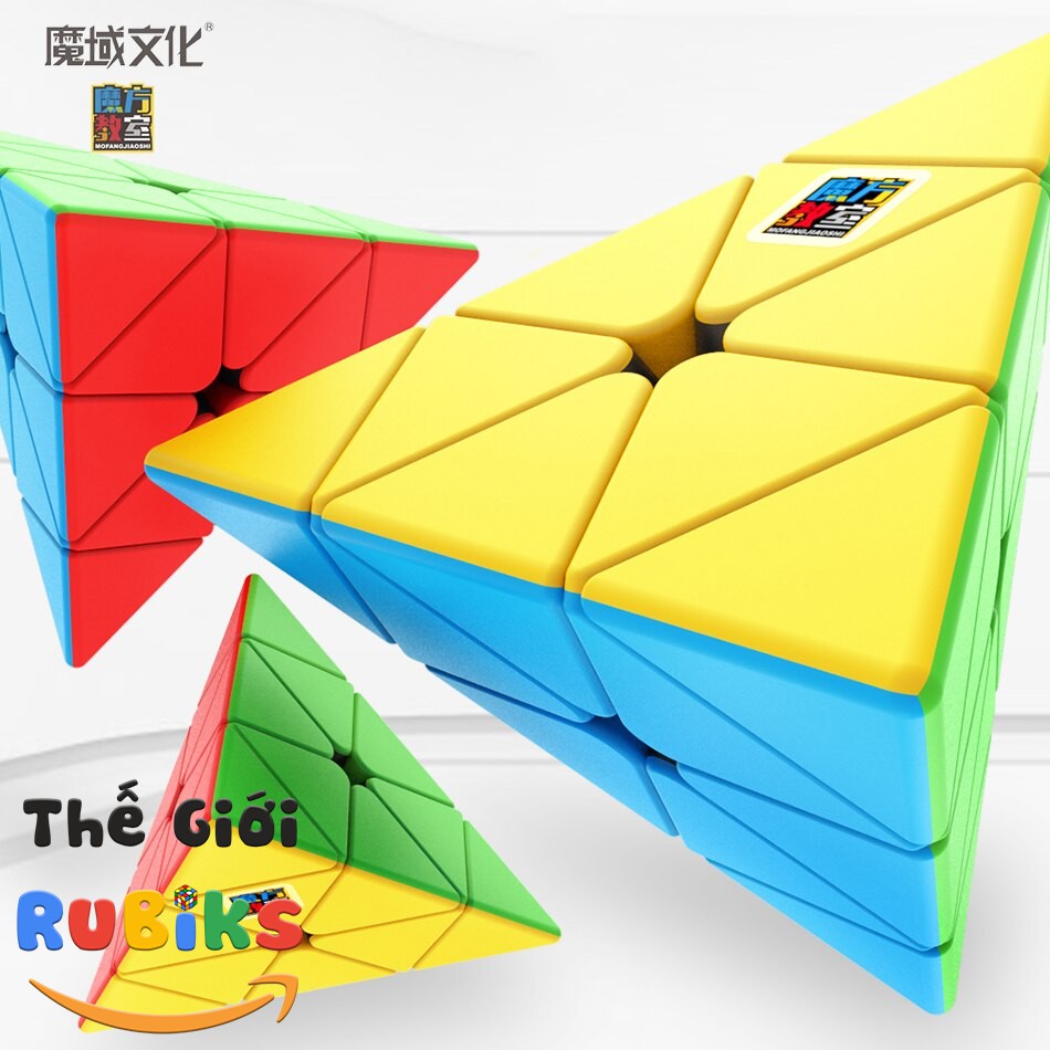 Rubik Pyraminx Stickerless MoYu MeiLong MFJS Pyramid Tam Giác