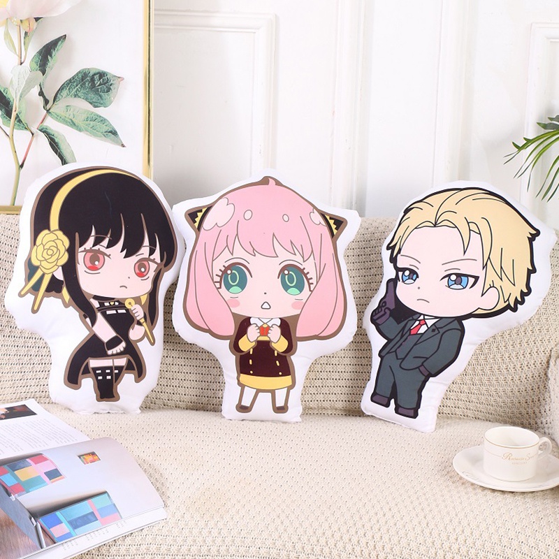 Spy x Family Gối Nhồi Bông Hình Nhân Vật Loid Forger Anya Trong Phim Anime Spy X