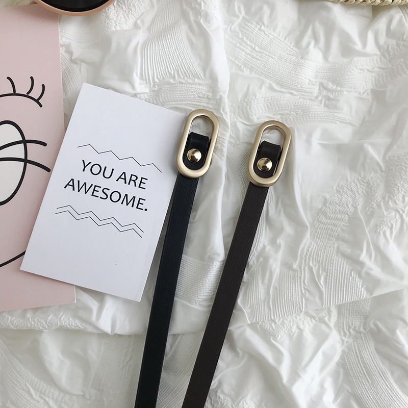 Thắt Lưng Mỏng Thắt Nút Kiểu Hàn Quốc Thời Trang Cho Nữ