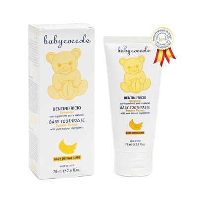 Kem đánh răng Babycoccole cho bé 75ml dịu ngọt dành riêng cho răng sữa cho bé từ 1 tuổi - Herbaby