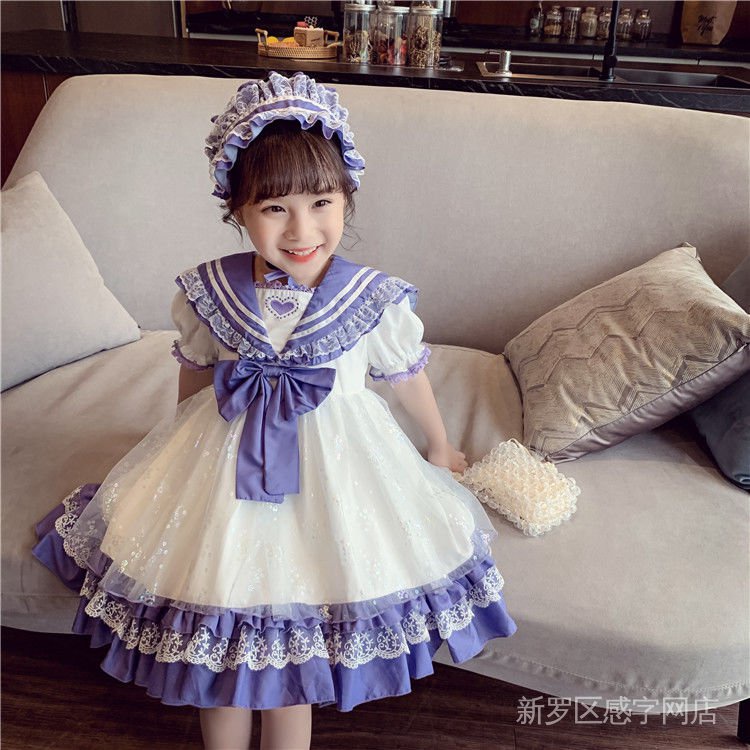 ❤Hàng có sẵn❤Đầm công chúa phối ren lưới phong cách lolita 2021