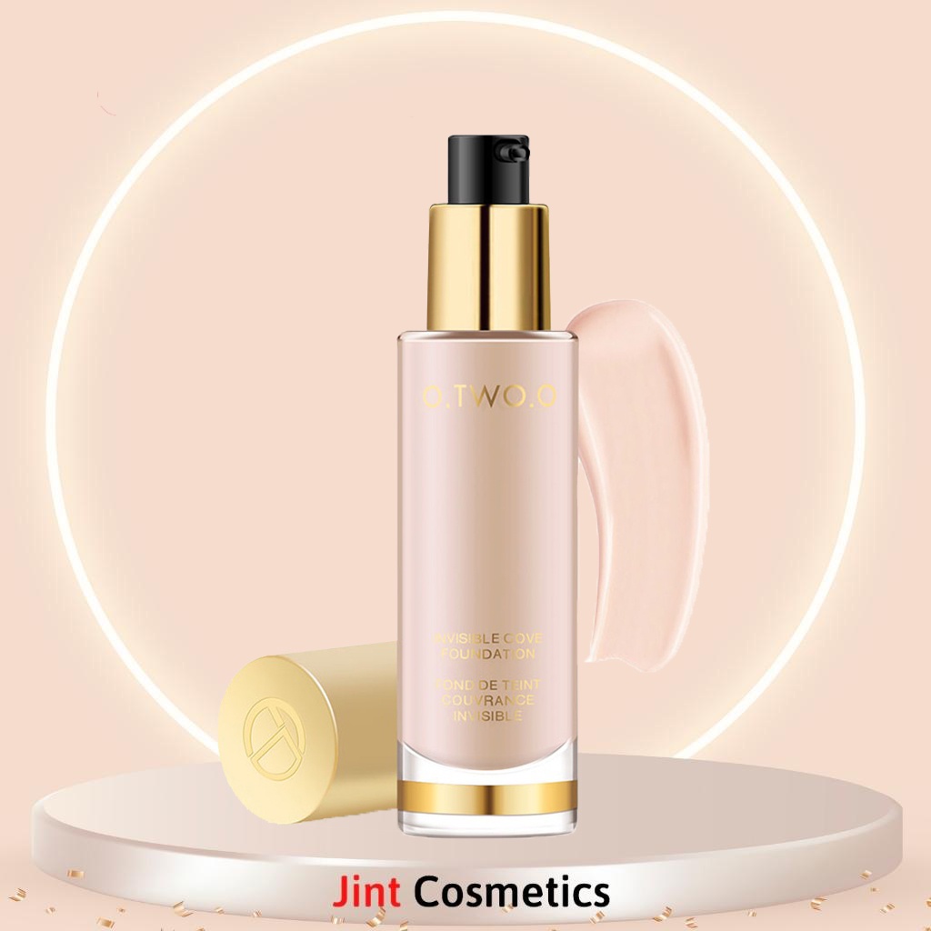 Kem nền O.TWO.O GOLD INVISIBLE COVE  8 tông màu tự nhiên 30ml - kem nền kiềm dầu nội địa trung JINT