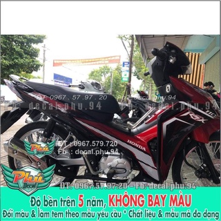 Tem rời wave rsx đỏ đen -1