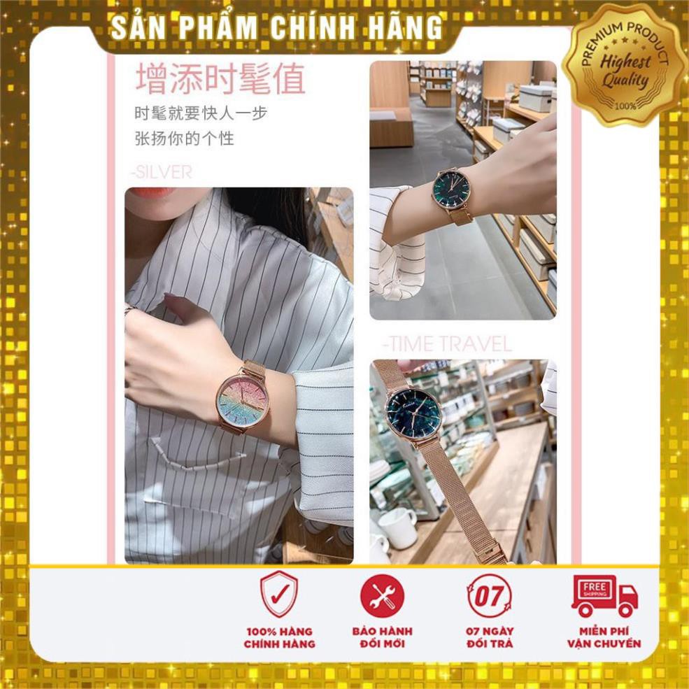 Hàng Cao Cấp -  Đồng hồ kimio188 - Nữ - Nhật bản- mặt tròn  đá sang trọng cực cao cấp - lỗi 1 đổi 1