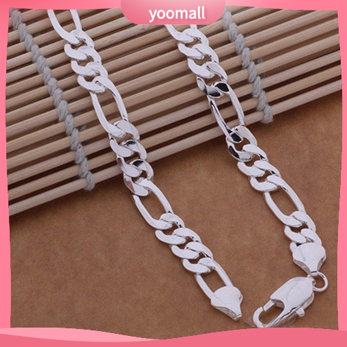 Vòng cổ Mạ Bạc Kiểu Dáng Đơn Giản Sang Trọng Cho Nam Và Nữ