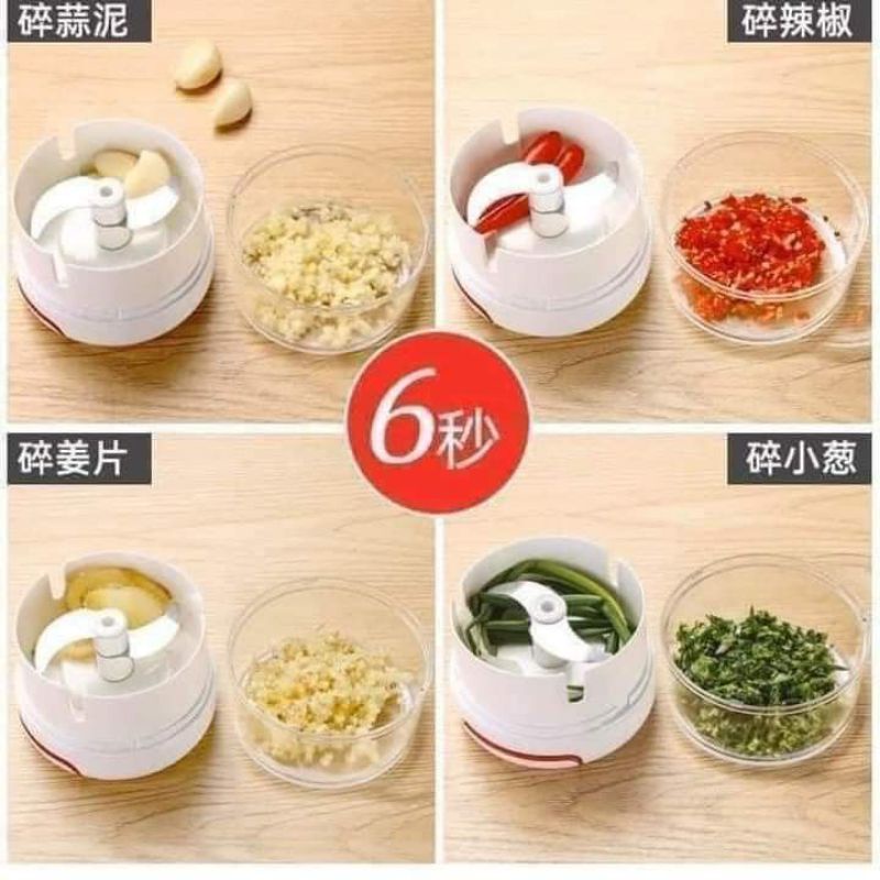 Xay tỏi bằng dây kéo