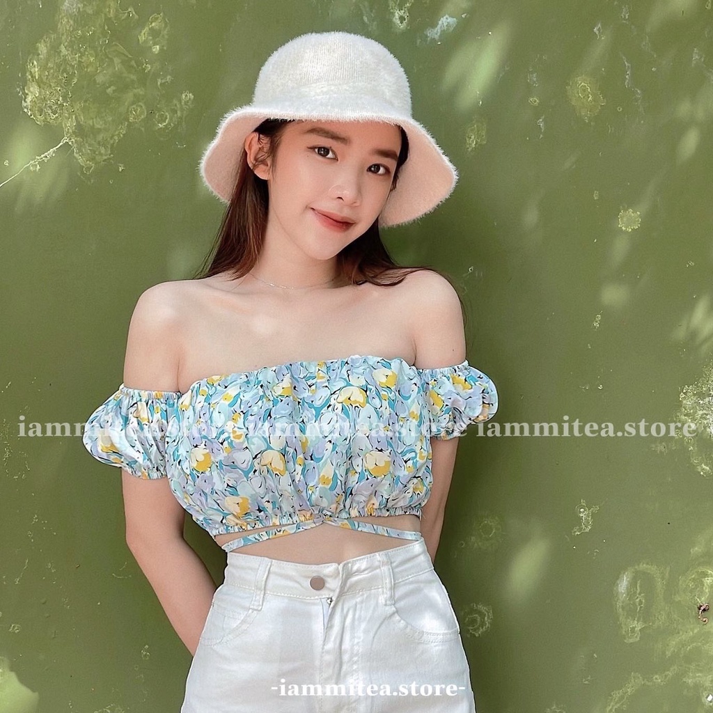 Daisy Top - Áo trễ vai hoa nhí siêu xinh