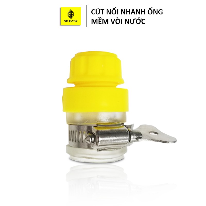 Nối nhanh ống mềm 14mm với vòi nước Cút nối nhanh ống nước mềm 14-16mm nối vòi nước trực tiếp C0004-21