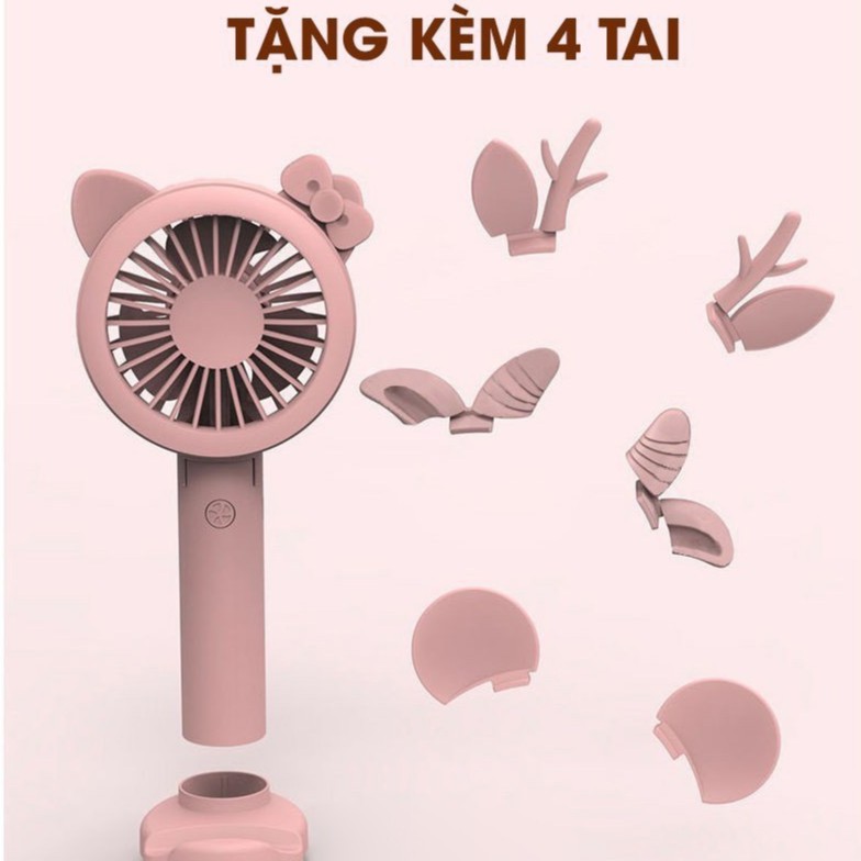 Quạt mini Cầm Tay 💥CunTom💥quạt mini sạc điện cầm tay