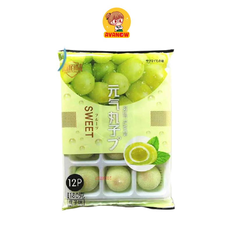 Bánh mochi Đài Loan nhân kem trái cây 🍣 Avanow 🍣 180g 12 cái