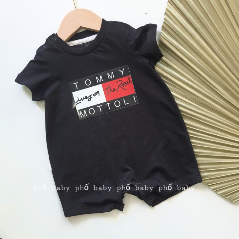 bộ liền thân cộc cho bé trai, bé gái chất cotton thoáng mát ngày hè