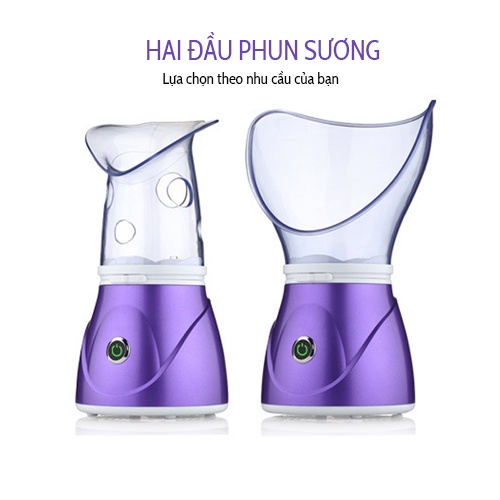 Máy xông mũi họng mini tăng đề kháng, xông hơi mặt tinh dầu xả chanh thảo dược 2 in 1