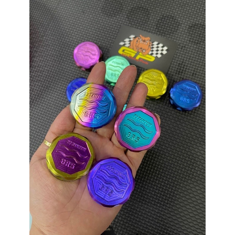 Bình dầu titan gr5 gắn cùm dầu rời