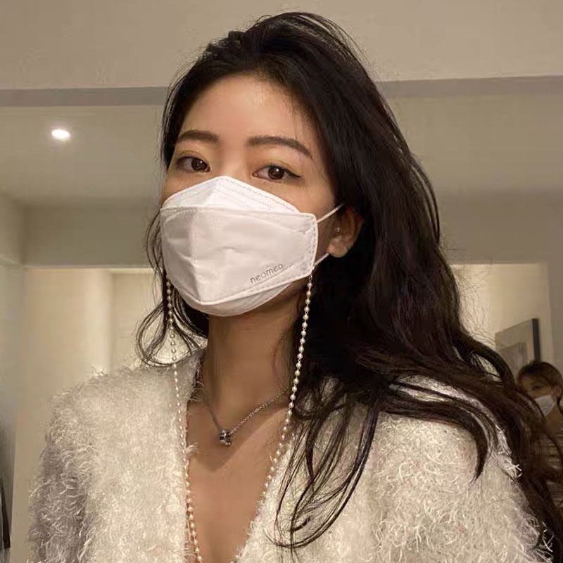 Dây Đeo Mắt Kính Chống Thất Lạc Đa Năng 3 Trong 1 Đính Ngọc Trai Kiểu Hàn Quốc Dành Cho Nữ