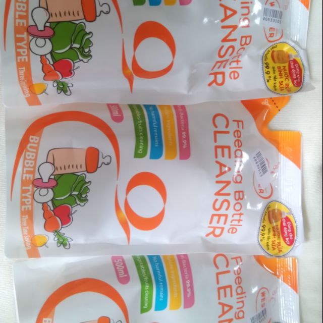 Nước rửa bình sữa hàn quốc wesser
