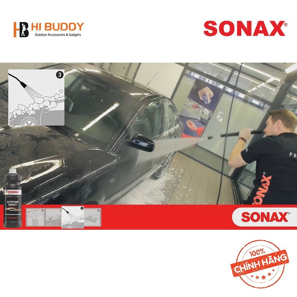 Nước Rửa Xe Bọt Tuyết SONAX Profiline ActiFoam Energy 618300 -1 lít