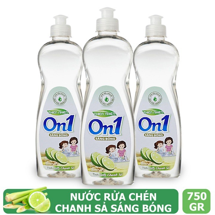 Nước rửa chén ON1 hương chanh sả 750g N5204