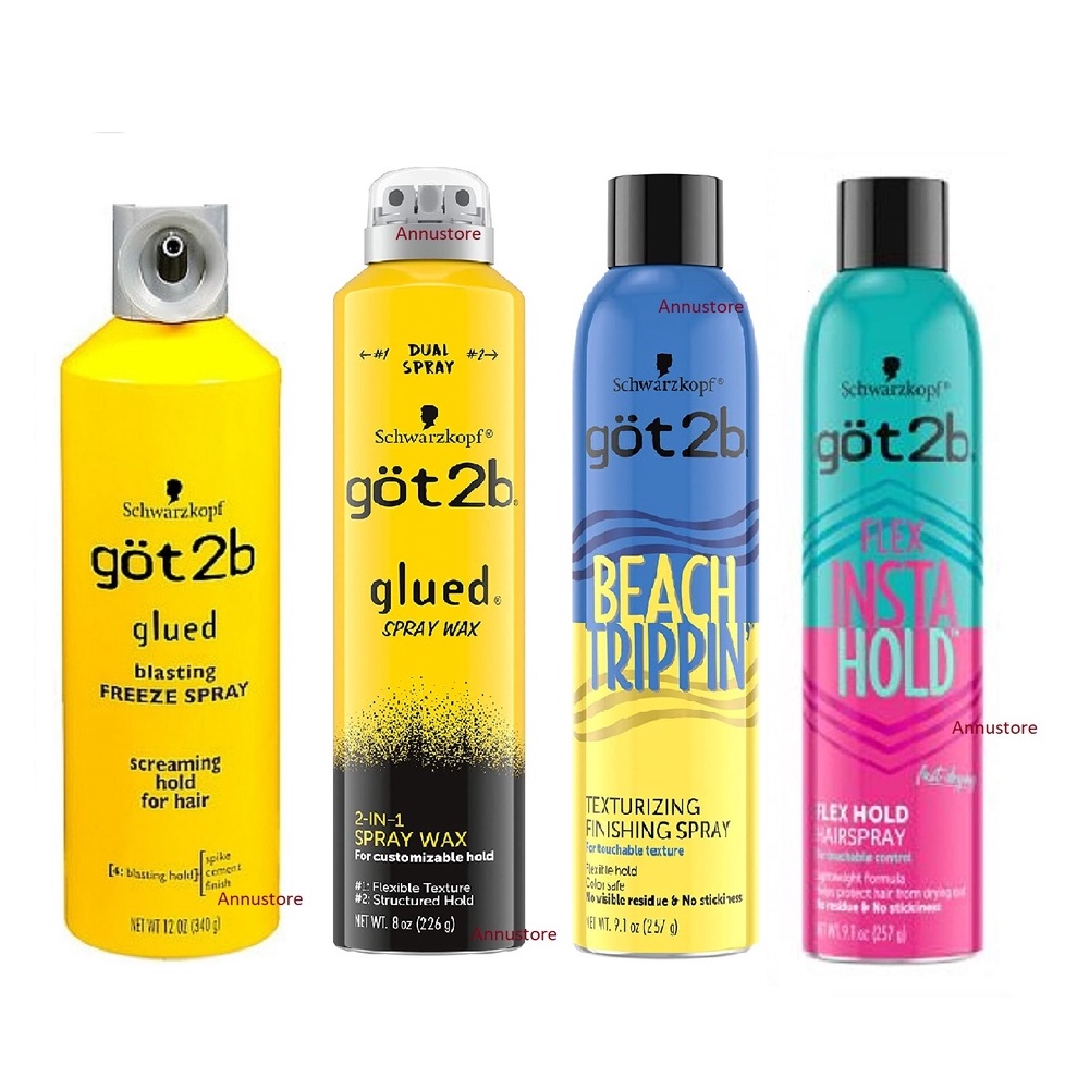 Xịt giữ nếp tóc Got2b Glued Blasting Freeze ( Hàng Mỹ )