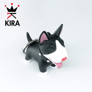Móc khóa hình Chó con xinh xắn Keychain Bull Terrier - Bon Bon