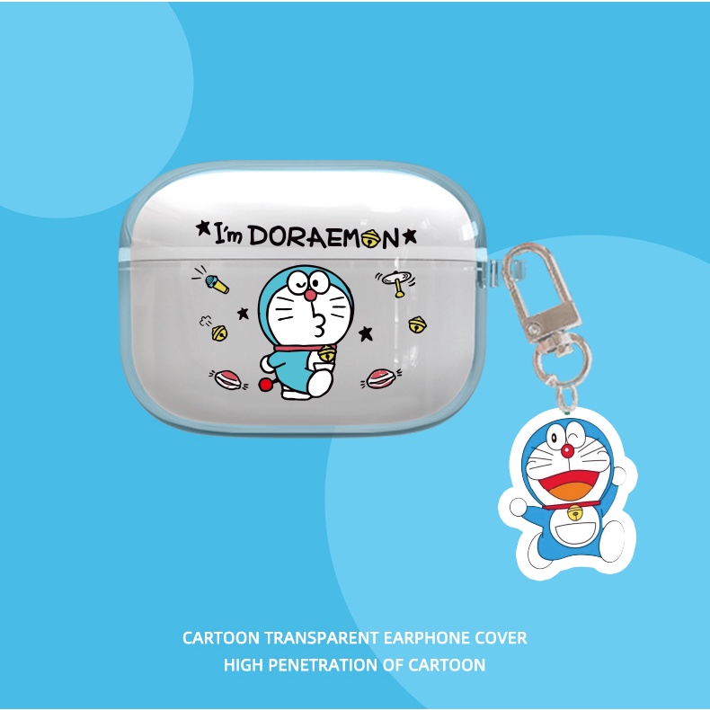 Vỏ Bảo Vệ Hộp Sạc Tai Nghe Sony Linkuds S WF-LS900N Bằng TPU Trong Suốt Chống Sốc Có Móc Treo