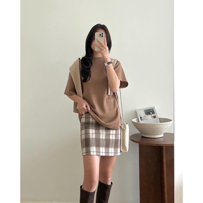 Áo phông trơn áo thun basic chất cotton tổ ong (có sẵn)
