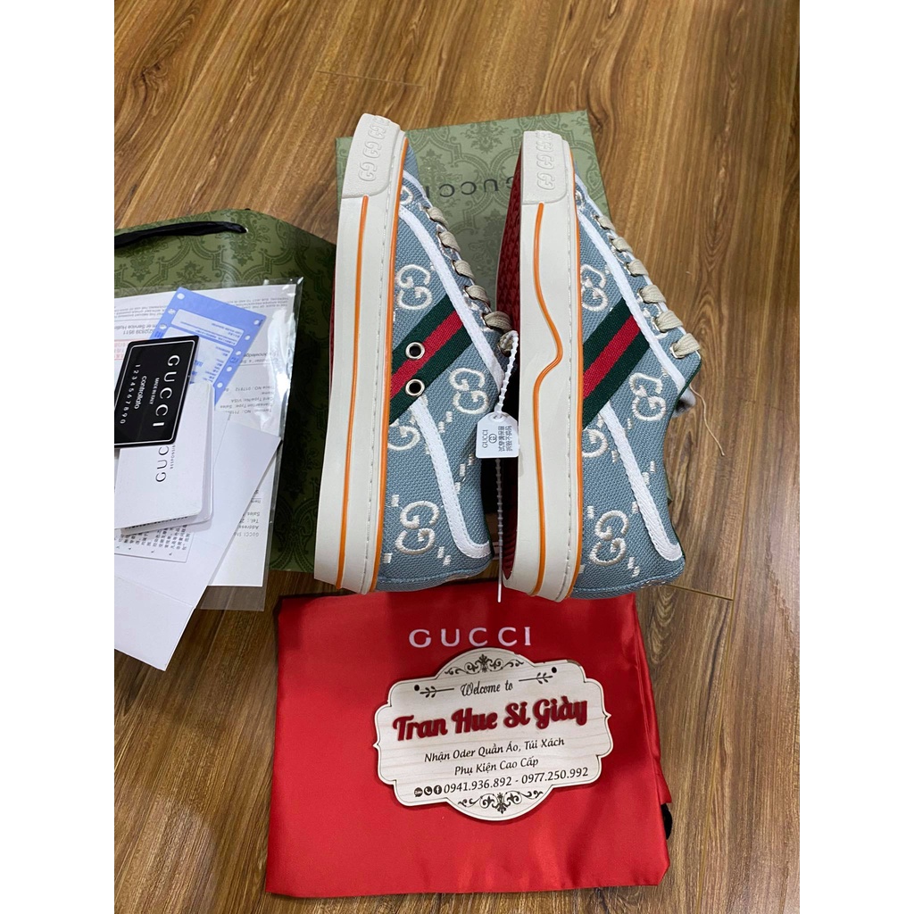 Giày siêu cấp Guccj Xanh full box