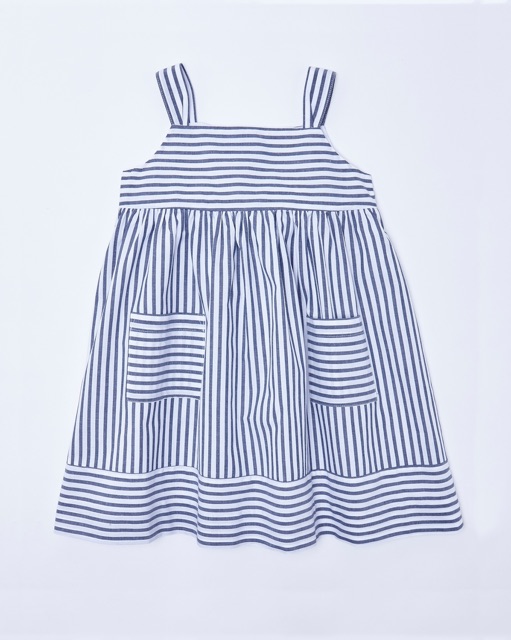 VÁY NECK&NECK SỌC XANH ĐEN 18m- 11Y