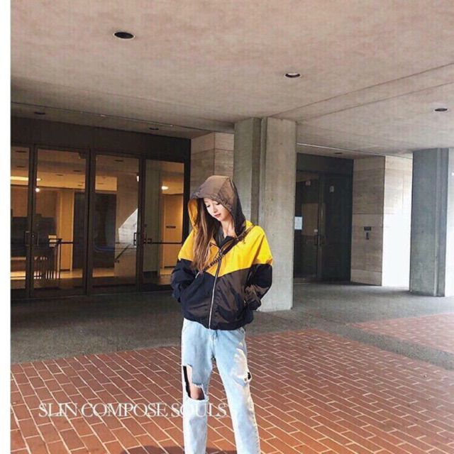 Áo khoác dù phối xéo, HÌNH THẬT TREO MÓC | BigBuy360 - bigbuy360.vn