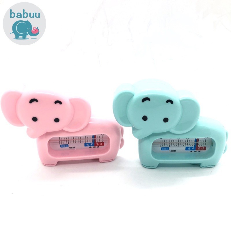 Nhiệt kế đo nước tắm babuu baby hình voi con đồ chơi ngộ nghĩnh cho bé