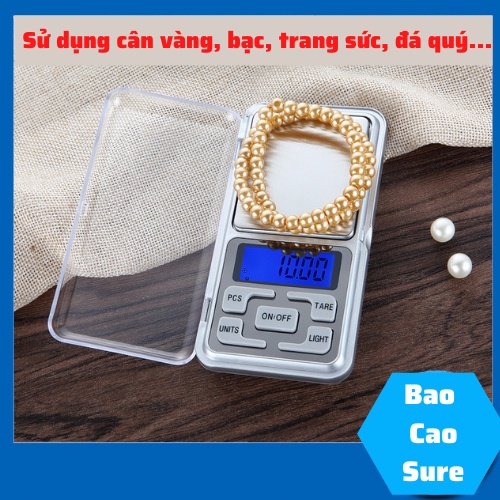 Cân Tiểu li điện tử làm bánh mini chính xác cao định lượng 0.01g-200g bảo hành 12 tháng Cân vàng đá quý nhà bếp