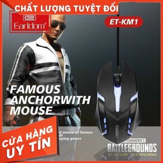 Chuột có dây Earldom ET-KM1 “Siêu xịn” , thiết kế bắt mắt ,chất lượng bền bỉ , bảo hành 1 năm lỗi 1 đổi 1