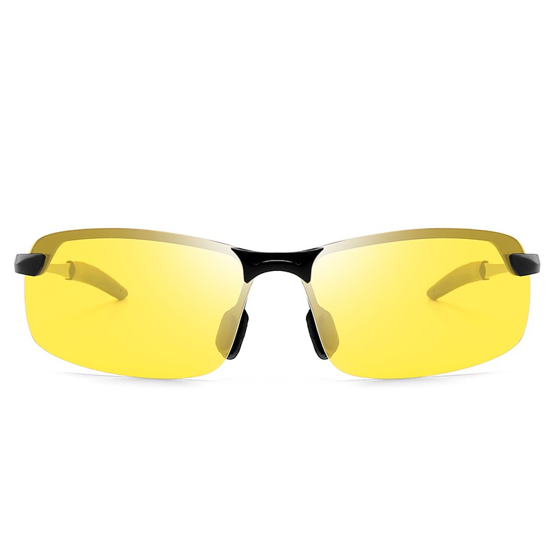 Kính đi ngày và đêm gọng nhôm magiê nhẹ, mắt kính polarized phân cực, chống UV - RiBi Shop