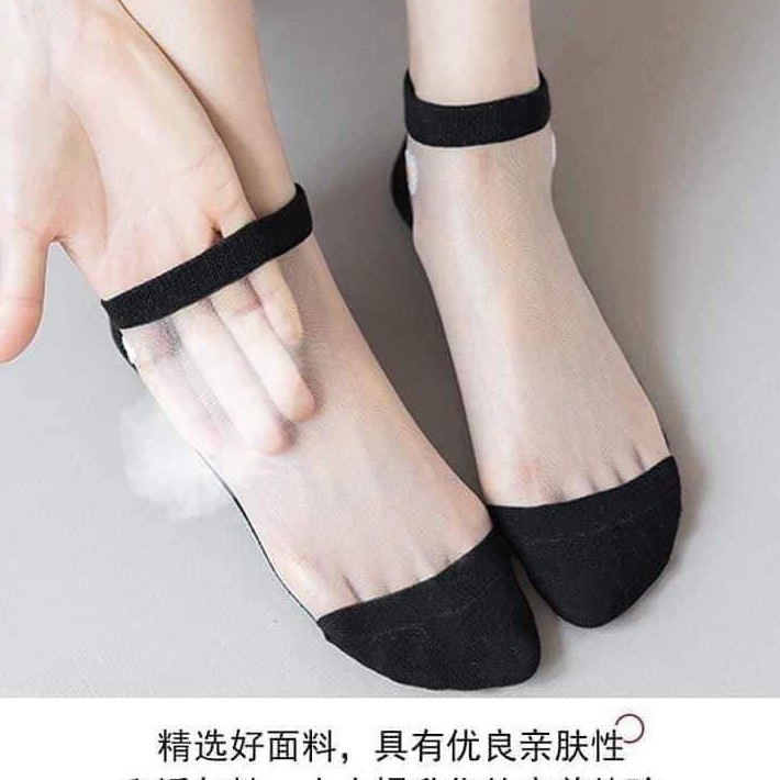 Tất lưới hoa cúc set 10 đôi cho nữ cổ ngắn thông hơi thoáng chân cực xinh-giadungsieure