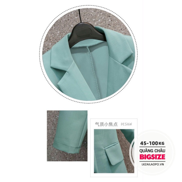 BIGSIZE Nữ (45-100kg) Áo Khoác Dáng Ôm mỏng Thời Trang Mùa Thu Mới Trẻ Trung Cho Nữ | BigBuy360 - bigbuy360.vn