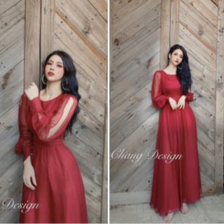 💥 đầm maxi voan xẻ tay cực xinh 💥