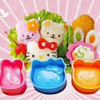 Sét 3 khuôn cơm hình thú cute
