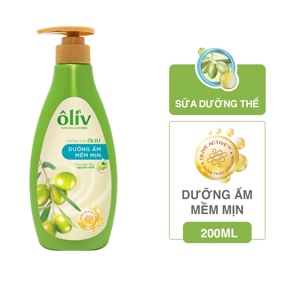 Sữa Dưỡng Thể Ôliv Mềm Mịn 200ml_HT