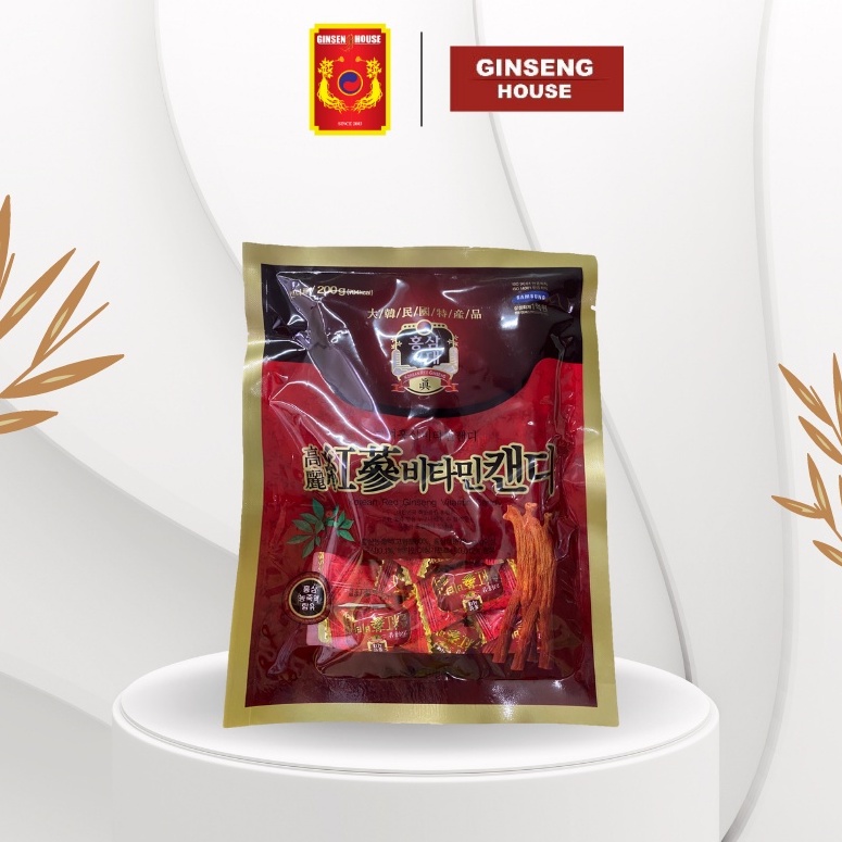 Kẹo Hồng Sâm Hàn Quốc VSM - 200gr/gói (Sản phẩm được Samsung bảo trợ)